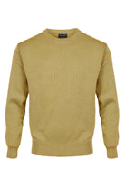 Franco Ponti Medium Weight Merino Wool Crew Neck Jumper - Honey