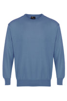 Franco Ponti Merino Wool Crew Neck Jumper - Denim