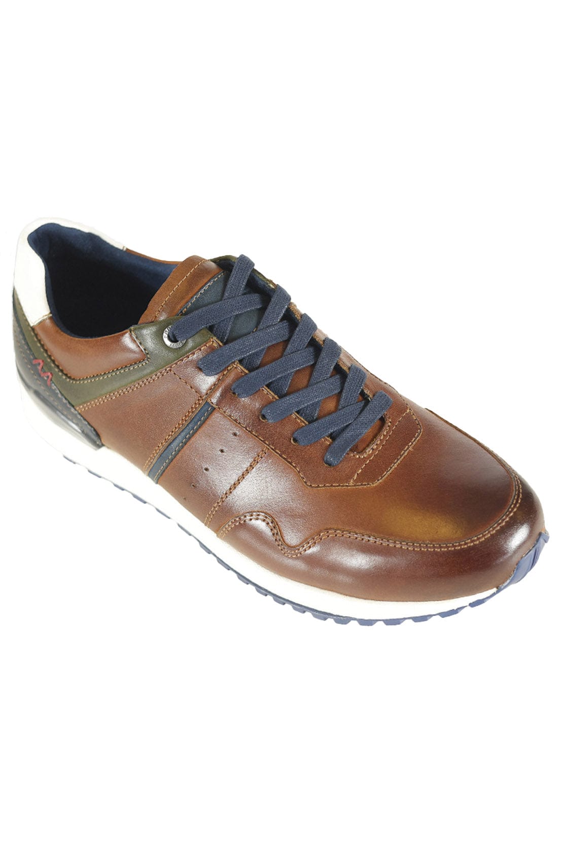 FRONT Brescia Leather Trainers - Tan