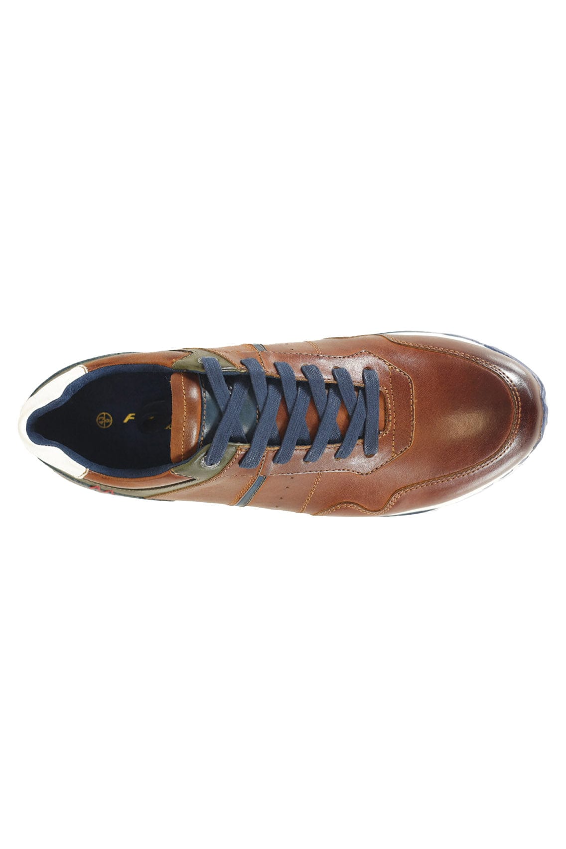 FRONT Brescia Leather Trainers - Tan