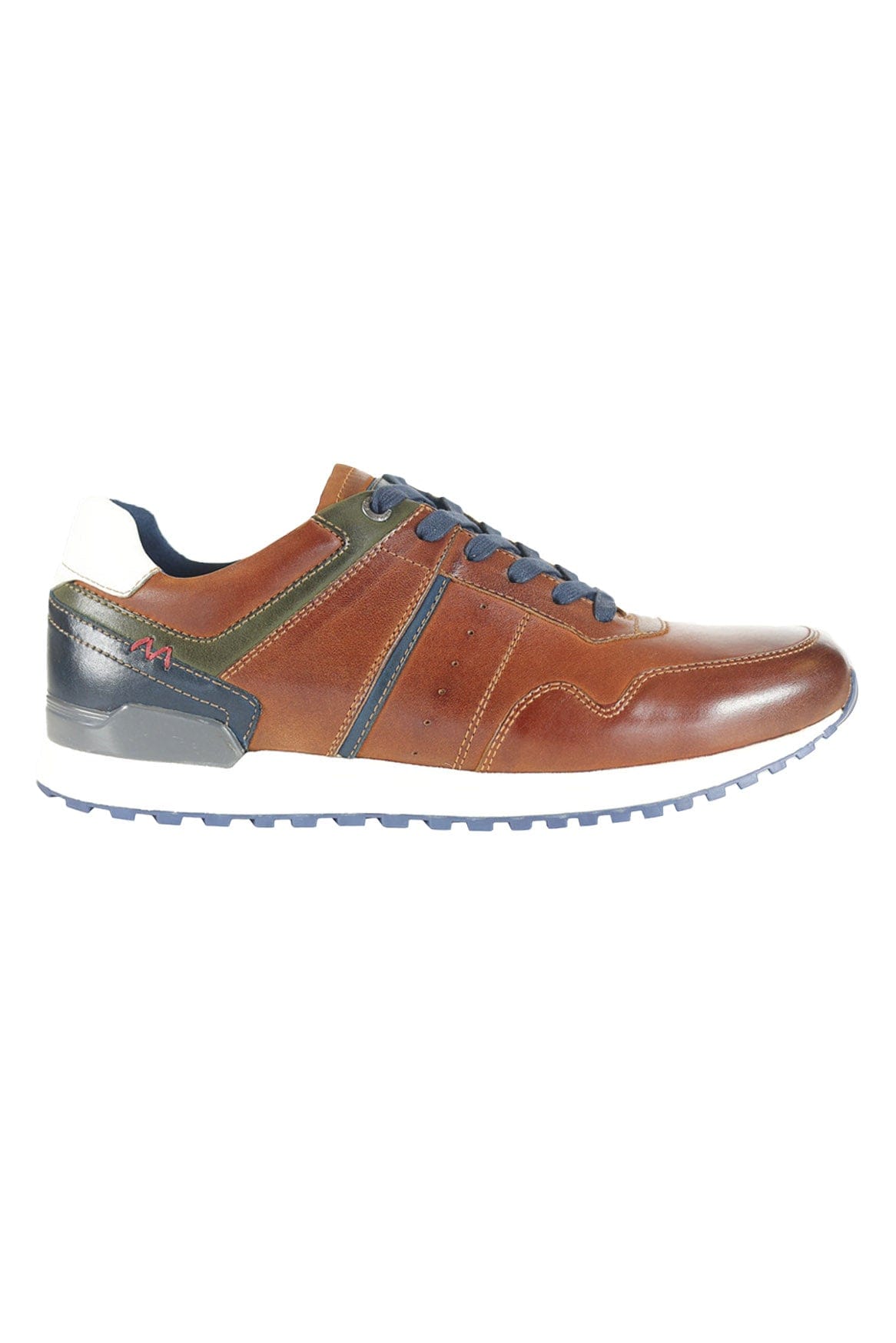 FRONT Brescia Leather Trainers - Tan