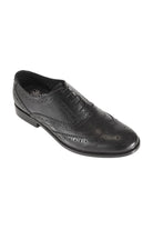 FRONT Diego Leather Brogues - Black