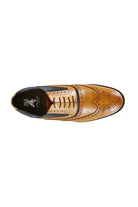 FRONT Spencer Leather Brogues - Tan/Navy