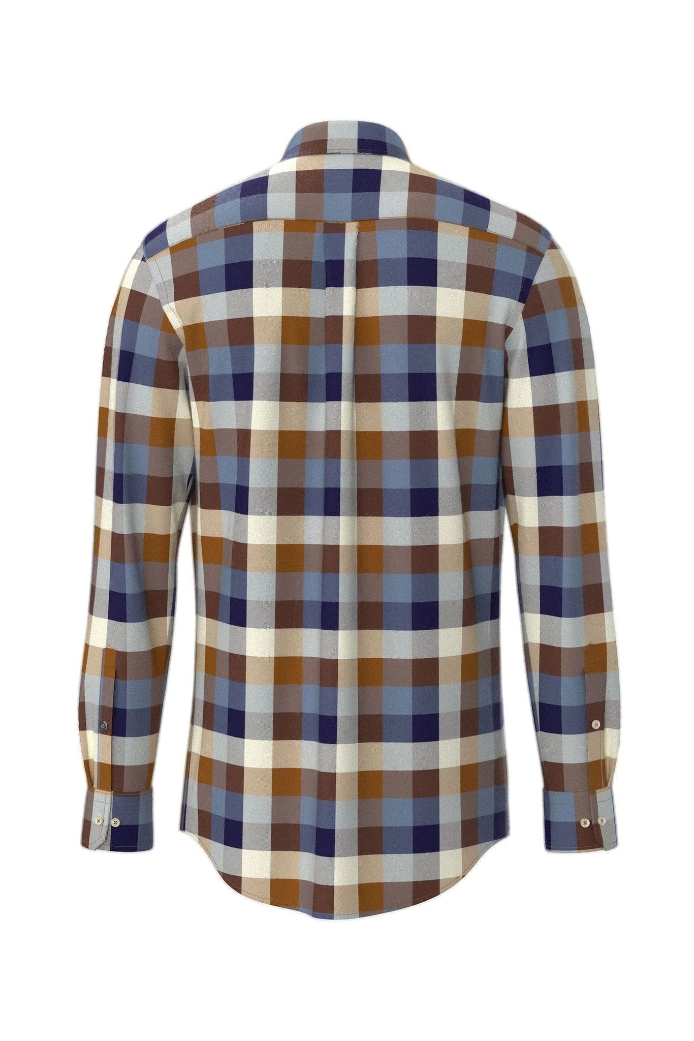 Fynch Hatton Check Brushed Cotton Long Sleeve Shirt