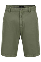 Fynch Hatton Cotton Stretch Shorts - Dusty Olive