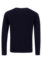 Fynch Hatton Fine Knit Crew Neck Sweater - Navy