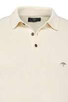 Fynch Hatton Premium Cotton Silk Knitted Polo - Off White