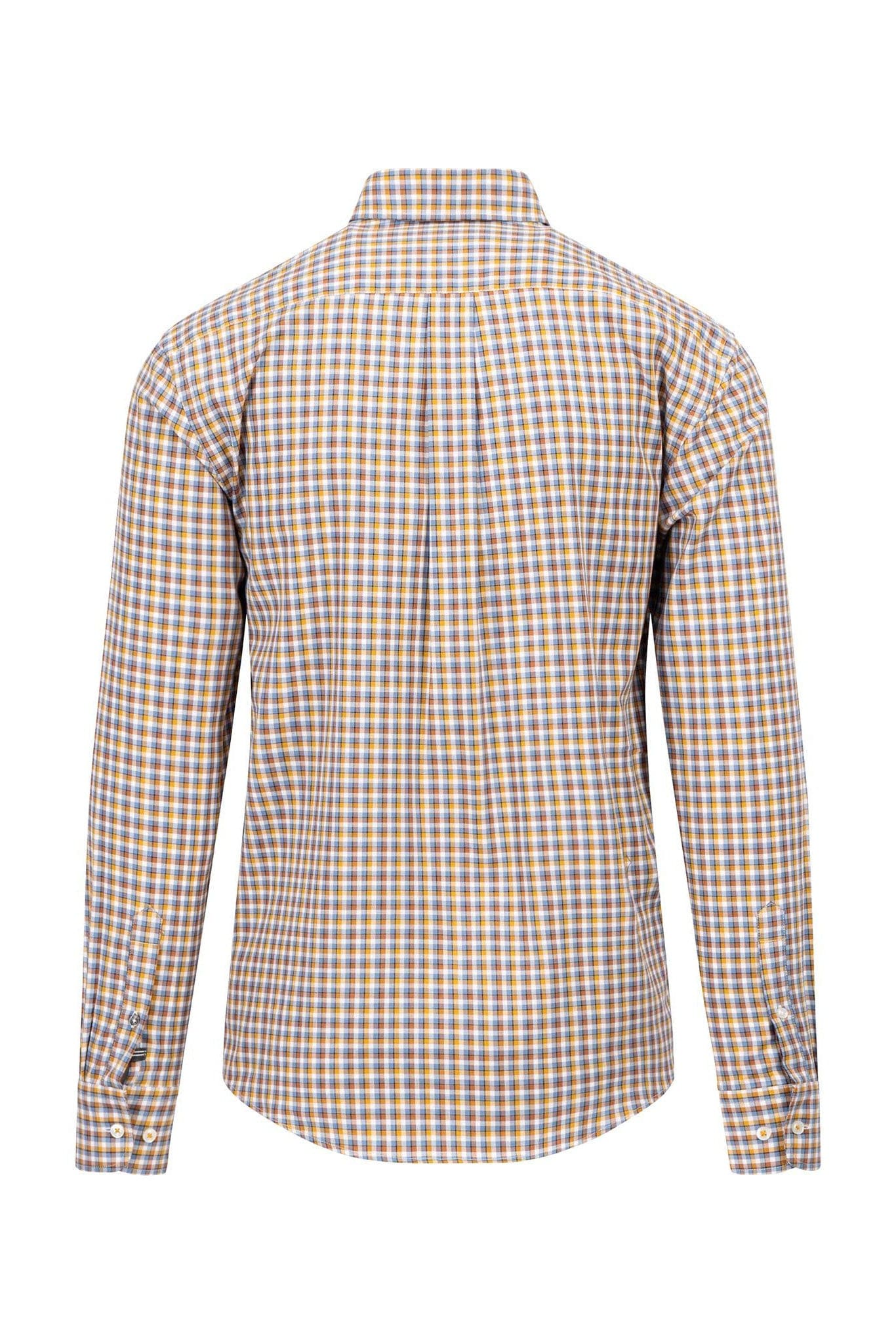 Fynch Hatton Small Combi Check Long Sleeve Shirt - Hazel