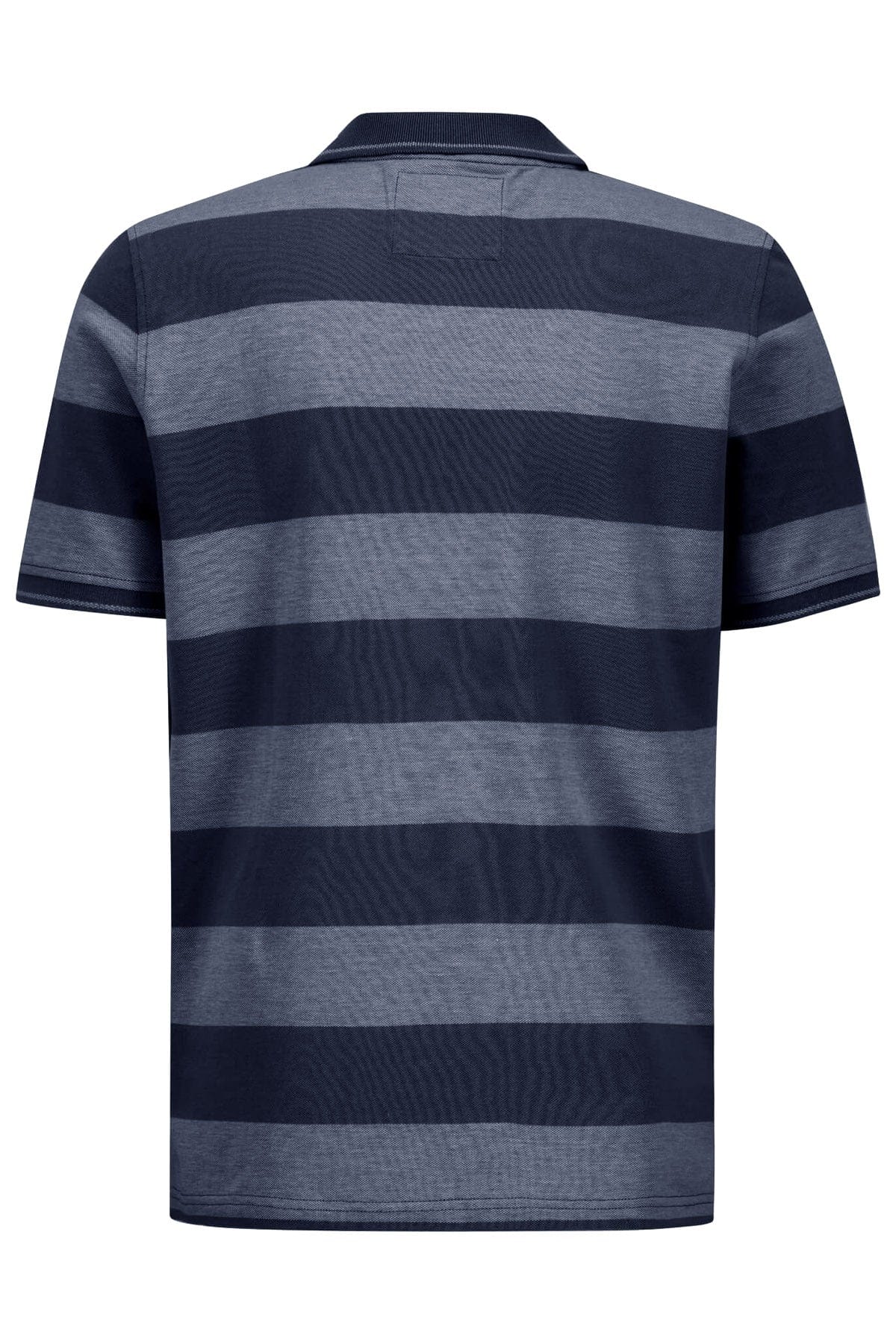 Fynch Hatton Two-Tone Stripe Polo - Navy