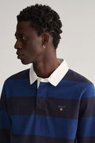 GANT Barstripe Heavy Rugger - Deep Blue