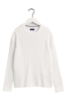 GANT Cable Crew Neck Jumper - Eggshell