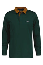 GANT Corduroy Collar Heavy Rugger - Tartan Green