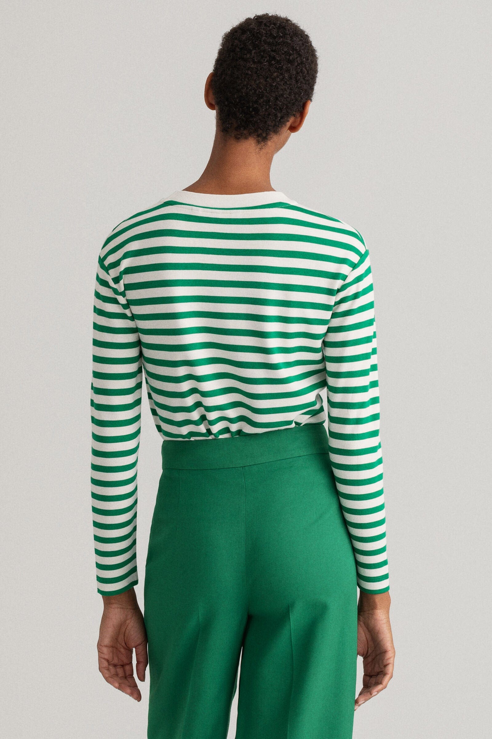 GANT Iconic G Striped T-Shirt - Lavish Green