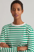 GANT Iconic G Striped T-Shirt - Lavish Green