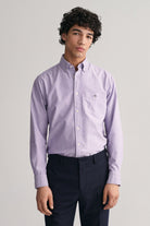 GANT Regular Fit Oxford Shirt - Lilac