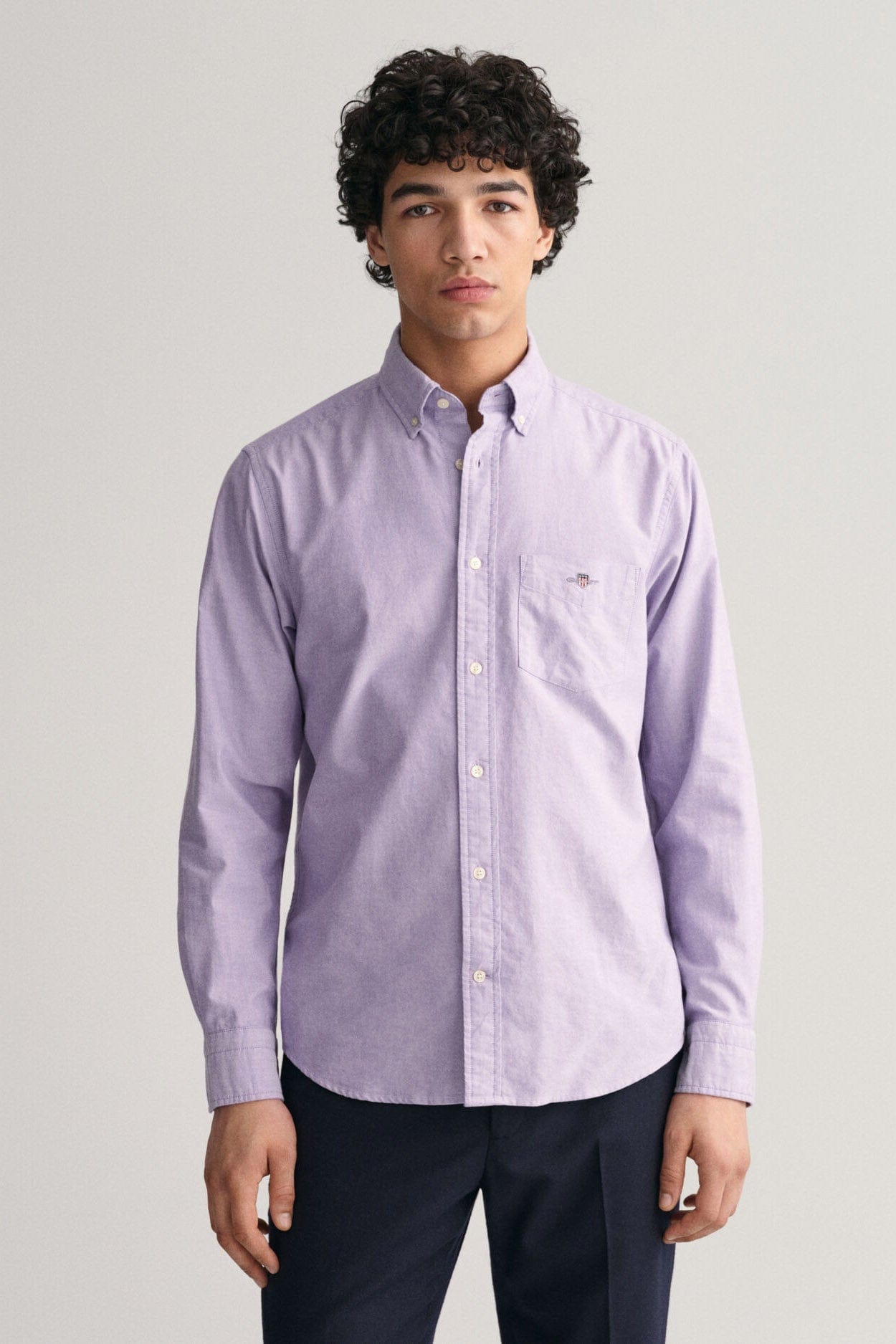 GANT Regular Fit Oxford Shirt - Lilac