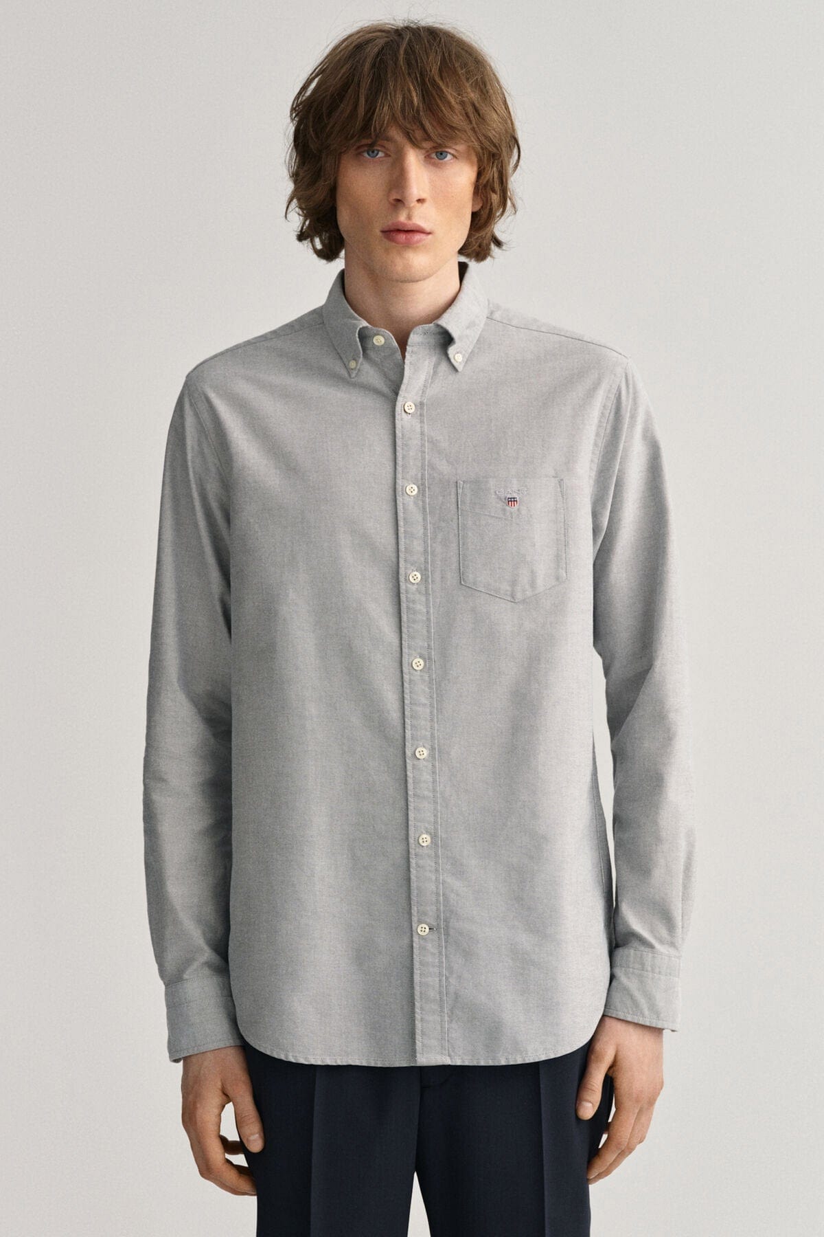 GANT Regular Fit Oxford Shirt - Washed Out Black