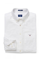 GANT Regular Fit Plain Oxford Shirt - White