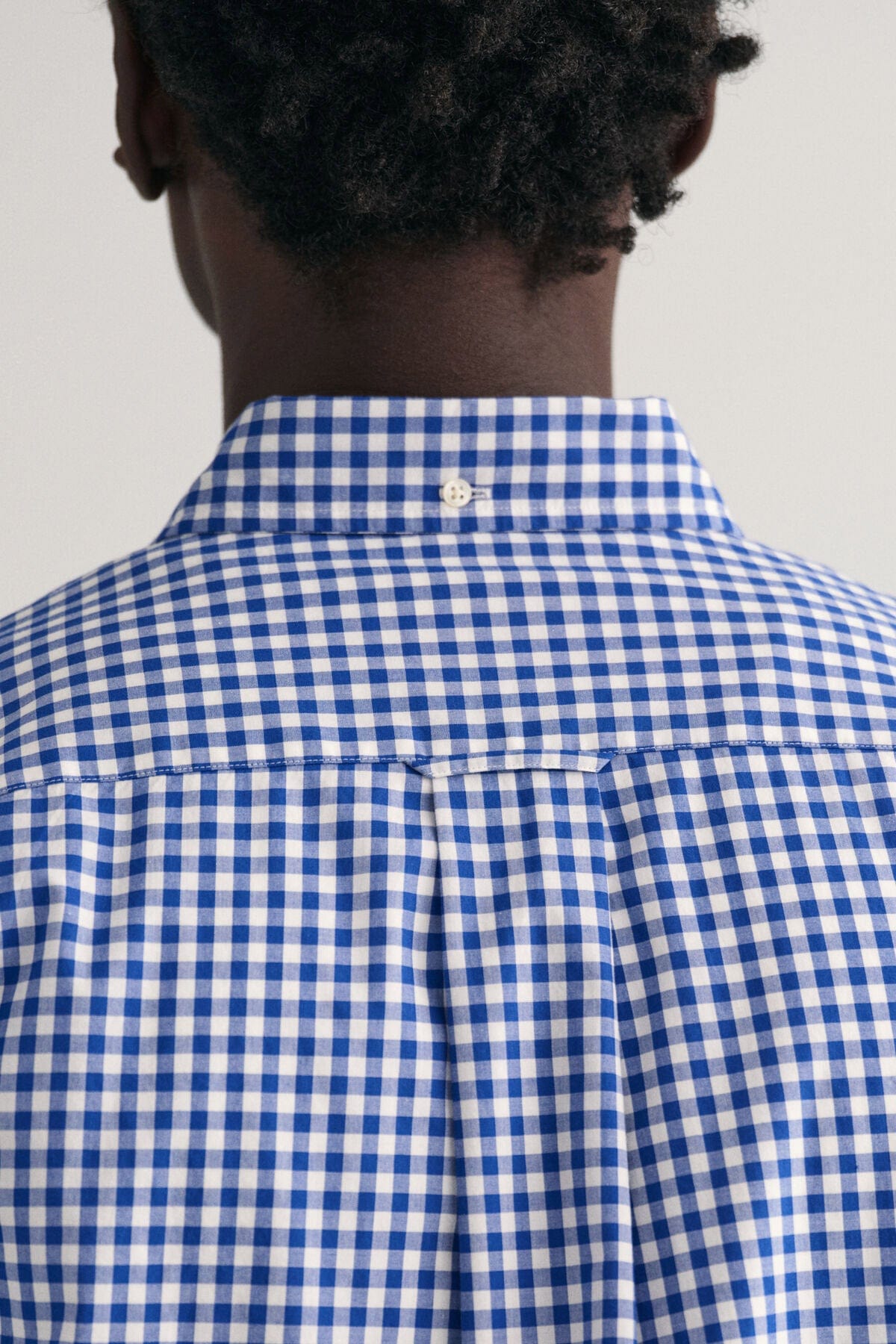 GANT Regular Fit Poplin Gingham Shirt - College Blue