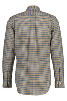 GANT Regular Fit Twill Micro Check Shirt - Eggshell