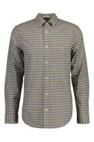 GANT Regular Fit Twill Micro Check Shirt - Eggshell