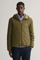 GANT Reversible Hooded Jacket - Dark Cactus