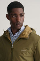 GANT Reversible Hooded Jacket - Dark Cactus