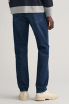 GANT Slim Gant Jeans - Dark Blue Worn In