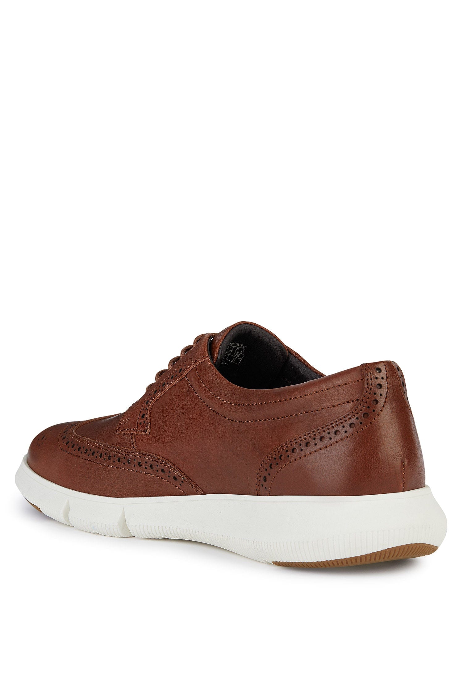 Geox Adacter Casual Waxed Leather Shoes - Light Brown