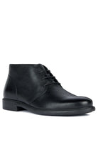 Geox Men's Terence Tumbled Leather Ankle Boots - Black