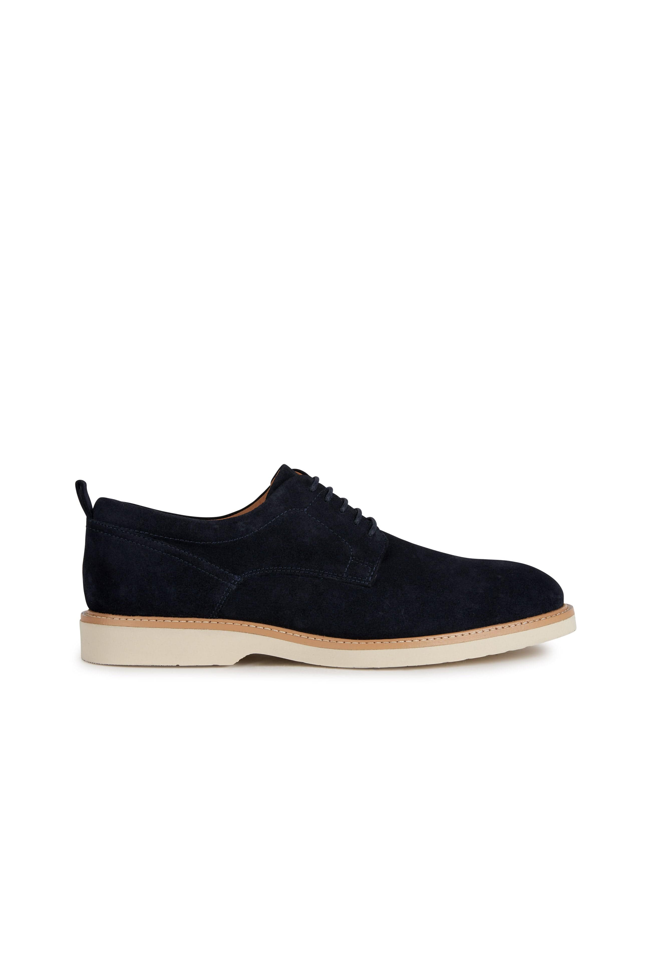 Geox Mens Gubbio Suede Shoes - Navy