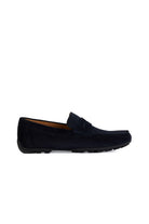 Geox Mens Kosmopolis Suede + Grip Loafers - Navy