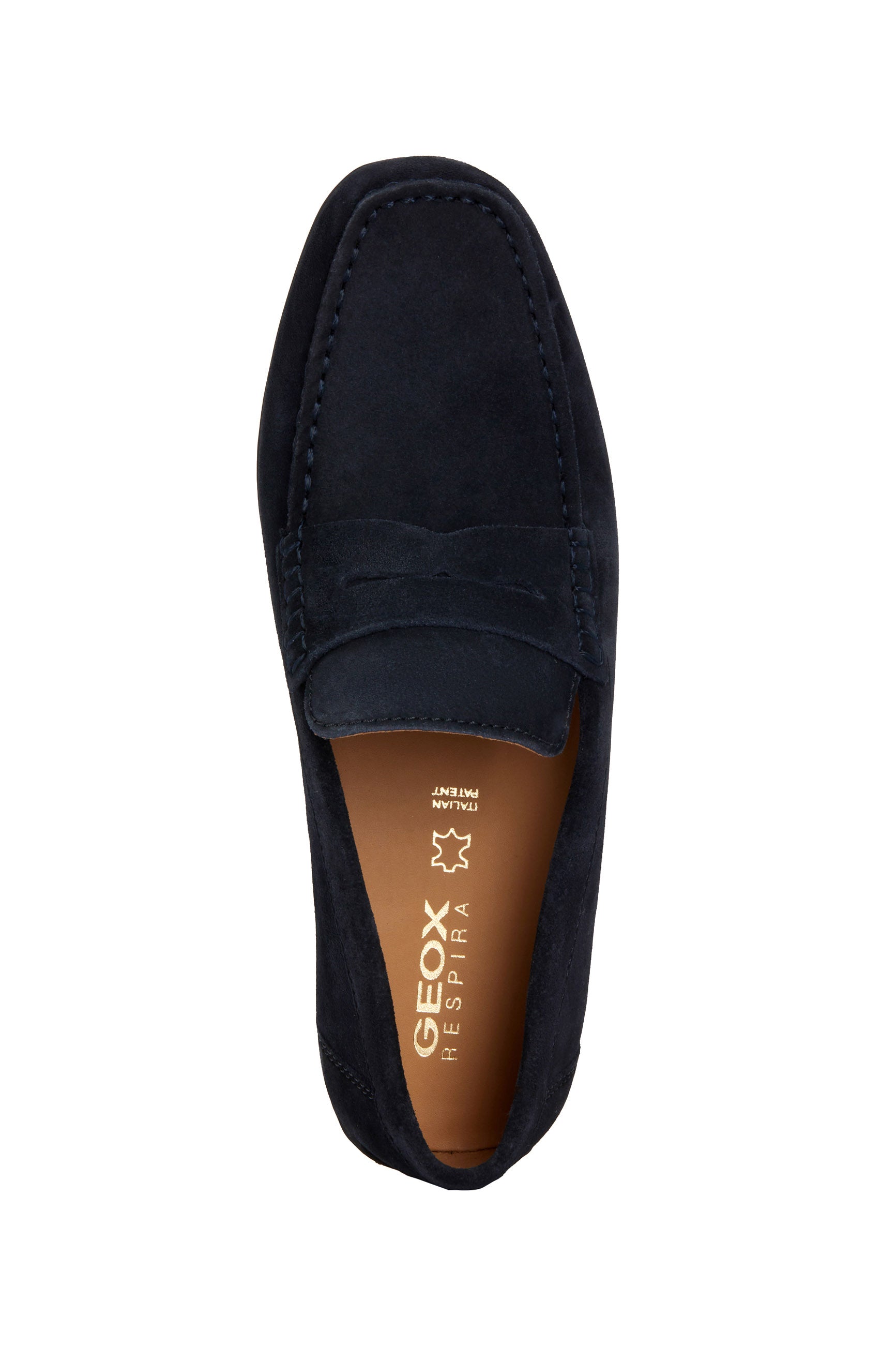 Geox Mens Kosmopolis Suede + Grip Loafers - Navy