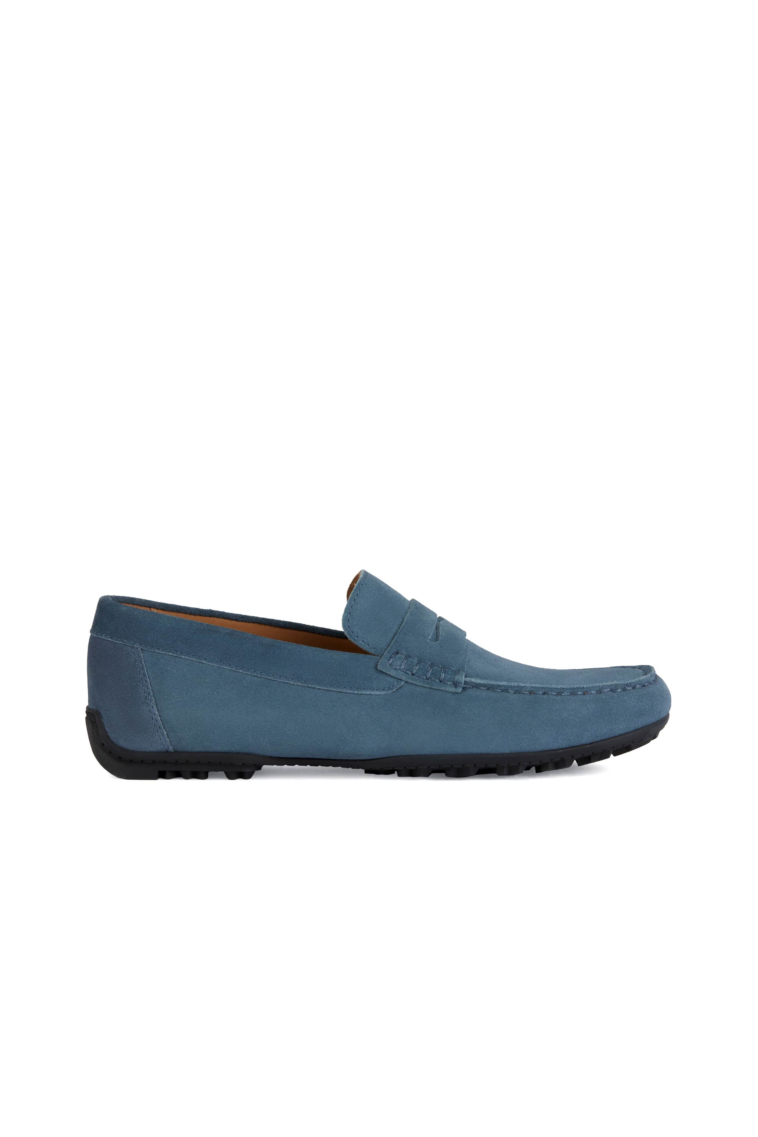 Geox Mens Kosmopolis Suede X-Grip Loafer - Jeans