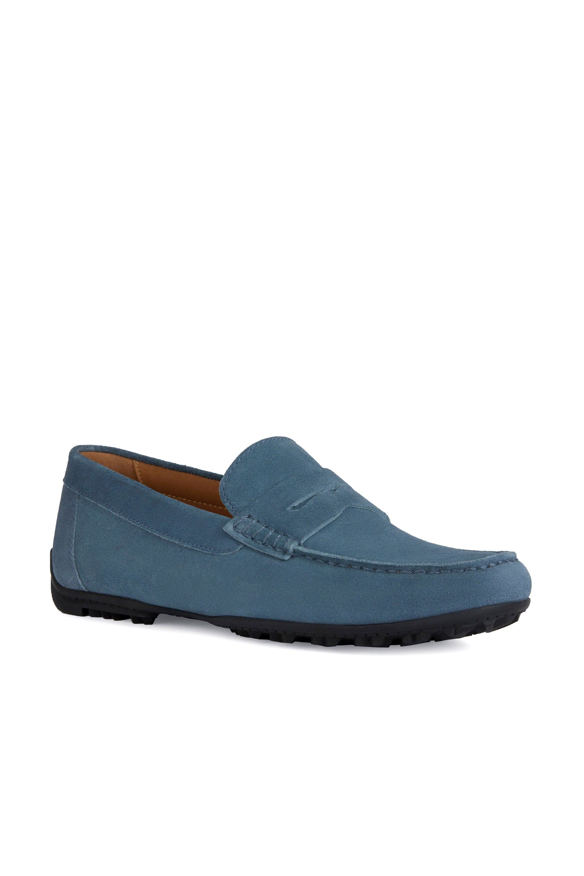 Geox Mens Kosmopolis Suede X-Grip Loafer - Jeans