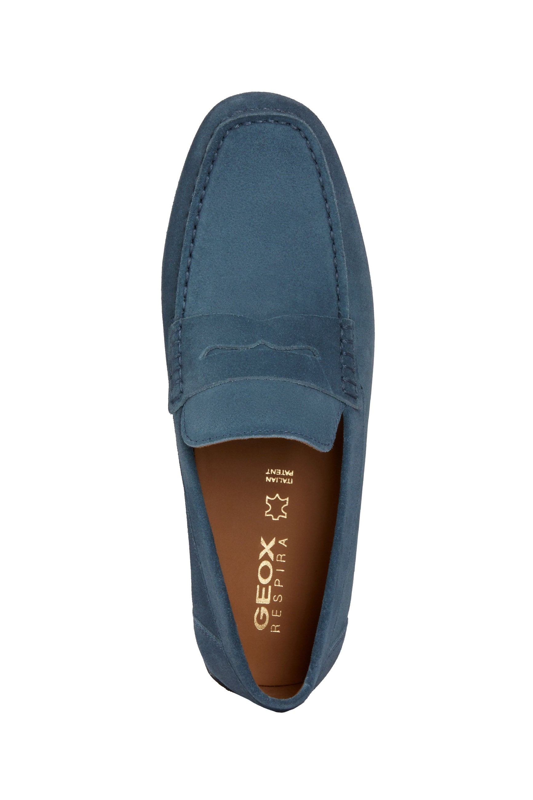 Geox Mens Kosmopolis Suede X-Grip Loafer - Jeans