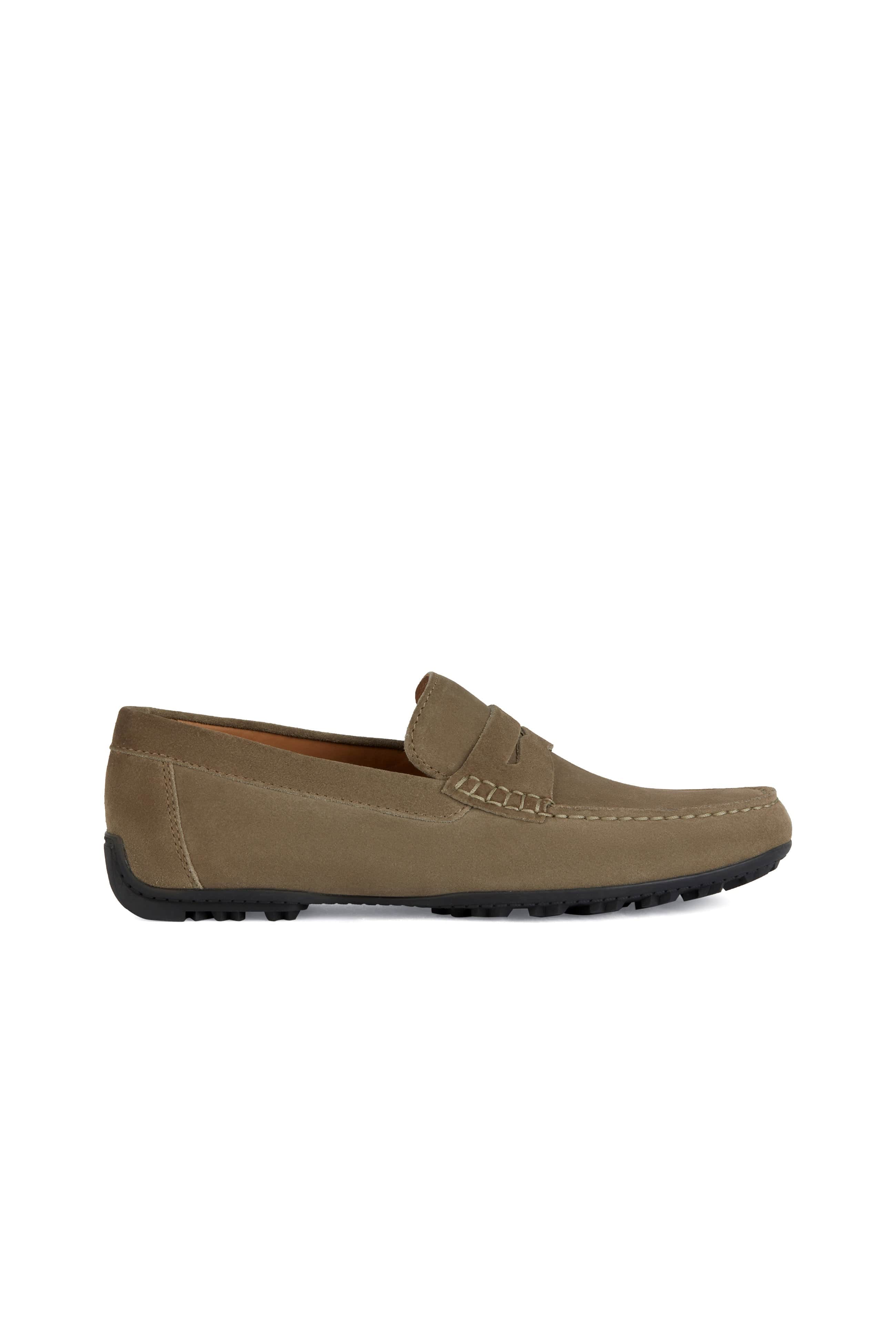 Geox Mens Kosmopolis Suede X-Grip Loafer - Musk