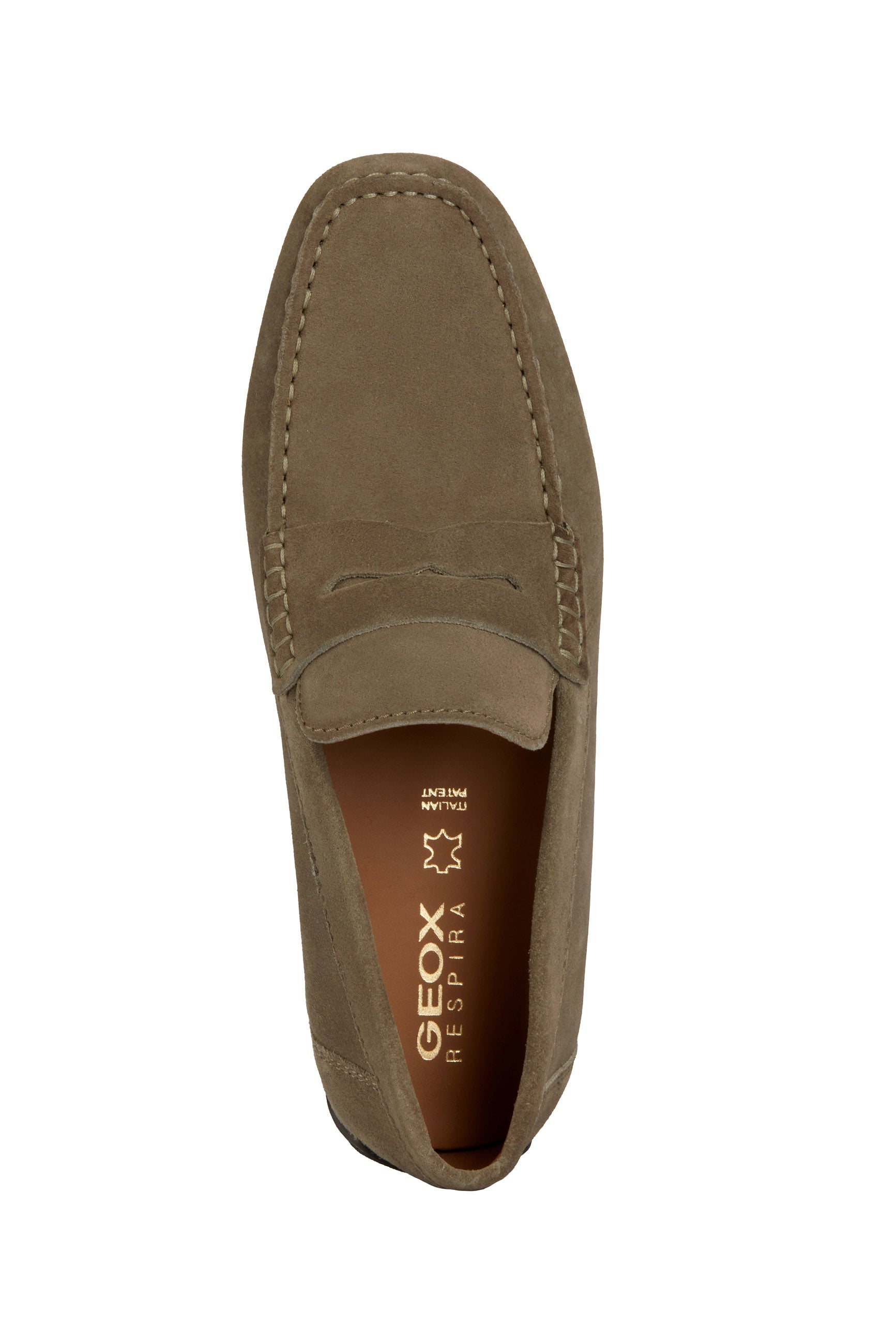 Geox Mens Kosmopolis Suede X-Grip Loafer - Musk