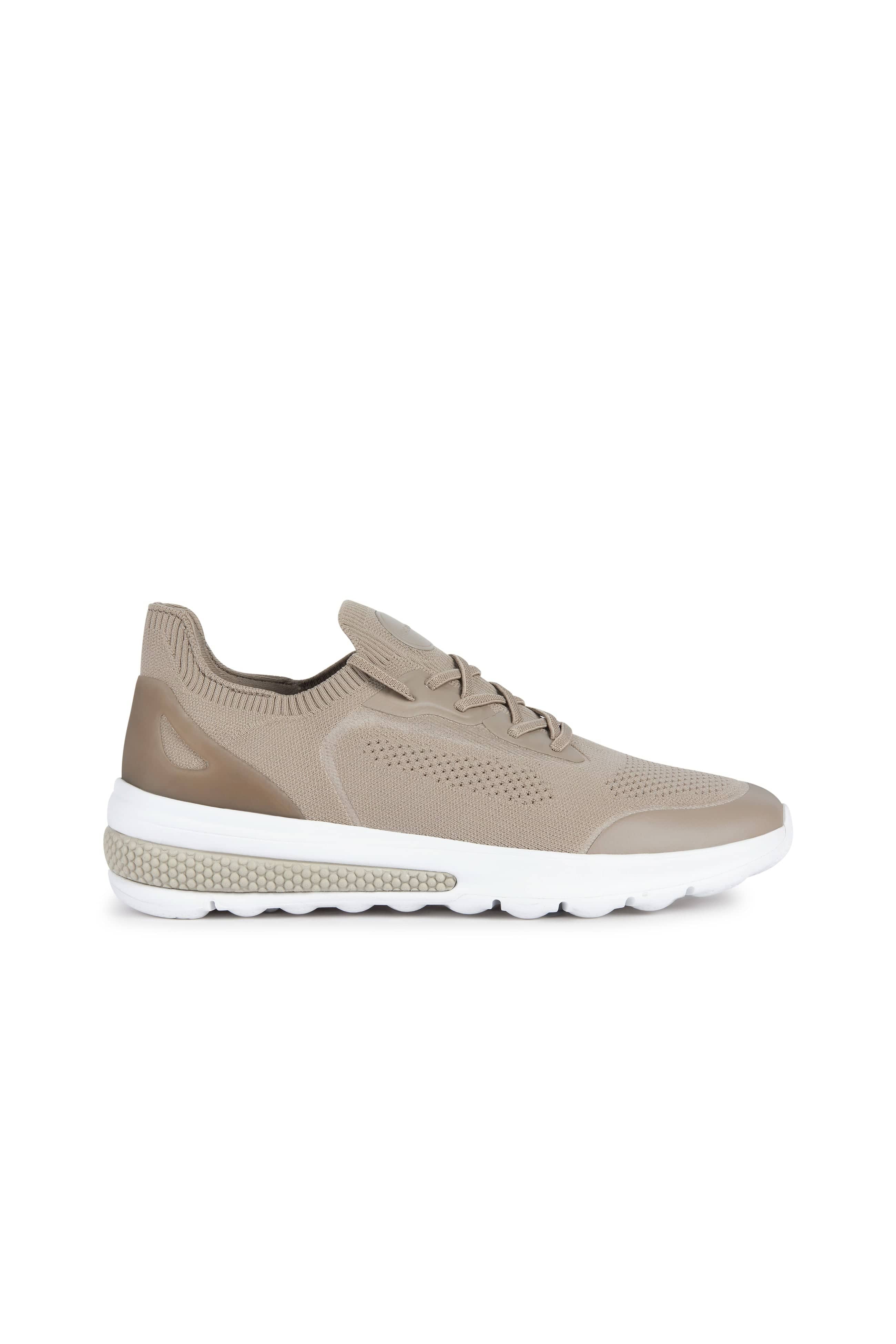 Geox Mens Spherica Actif Knit Trainers - Sand