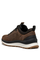 Geox Spherica Actif Waterproof Trainers - Coffee/Black