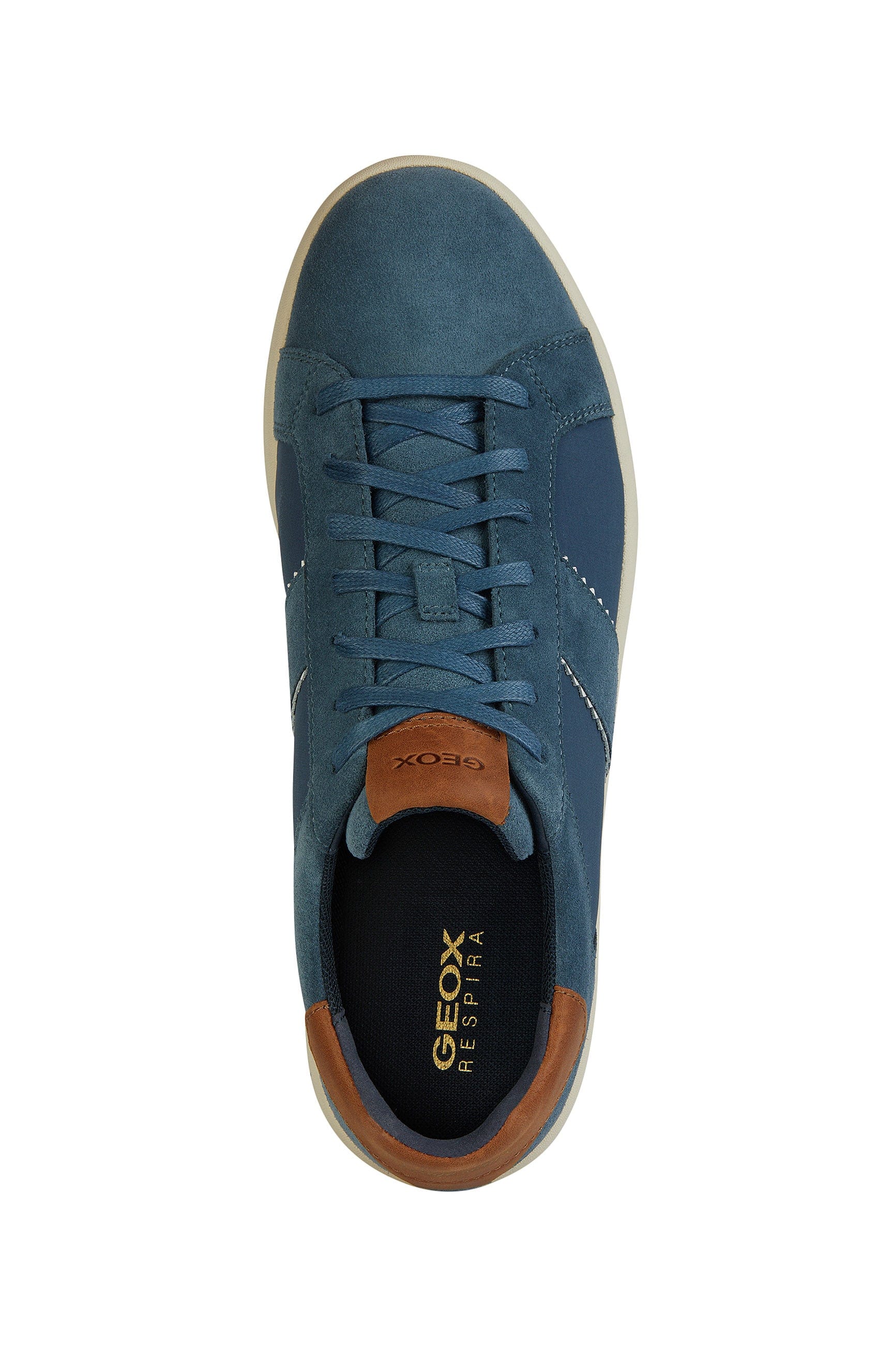 Geox Spherica Ec4  Suede Trainers - Avio