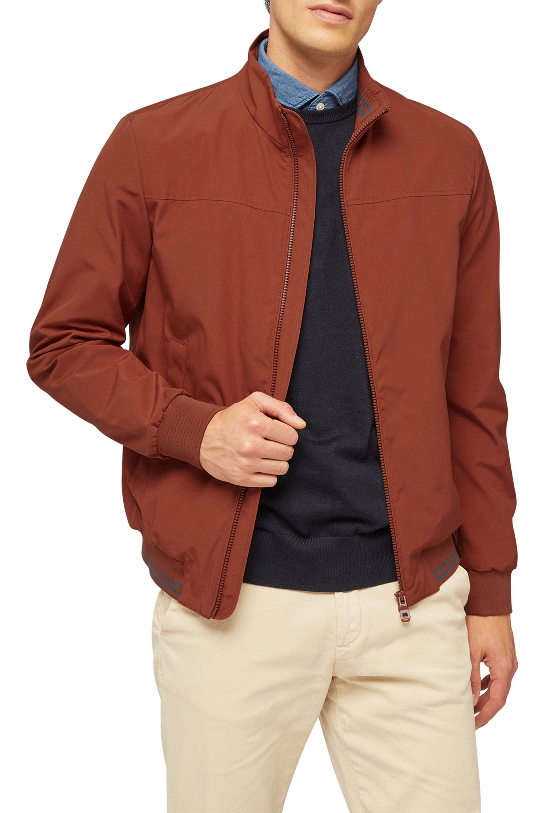 Geox Vincit Bomber Jacket - Mocha Bisque