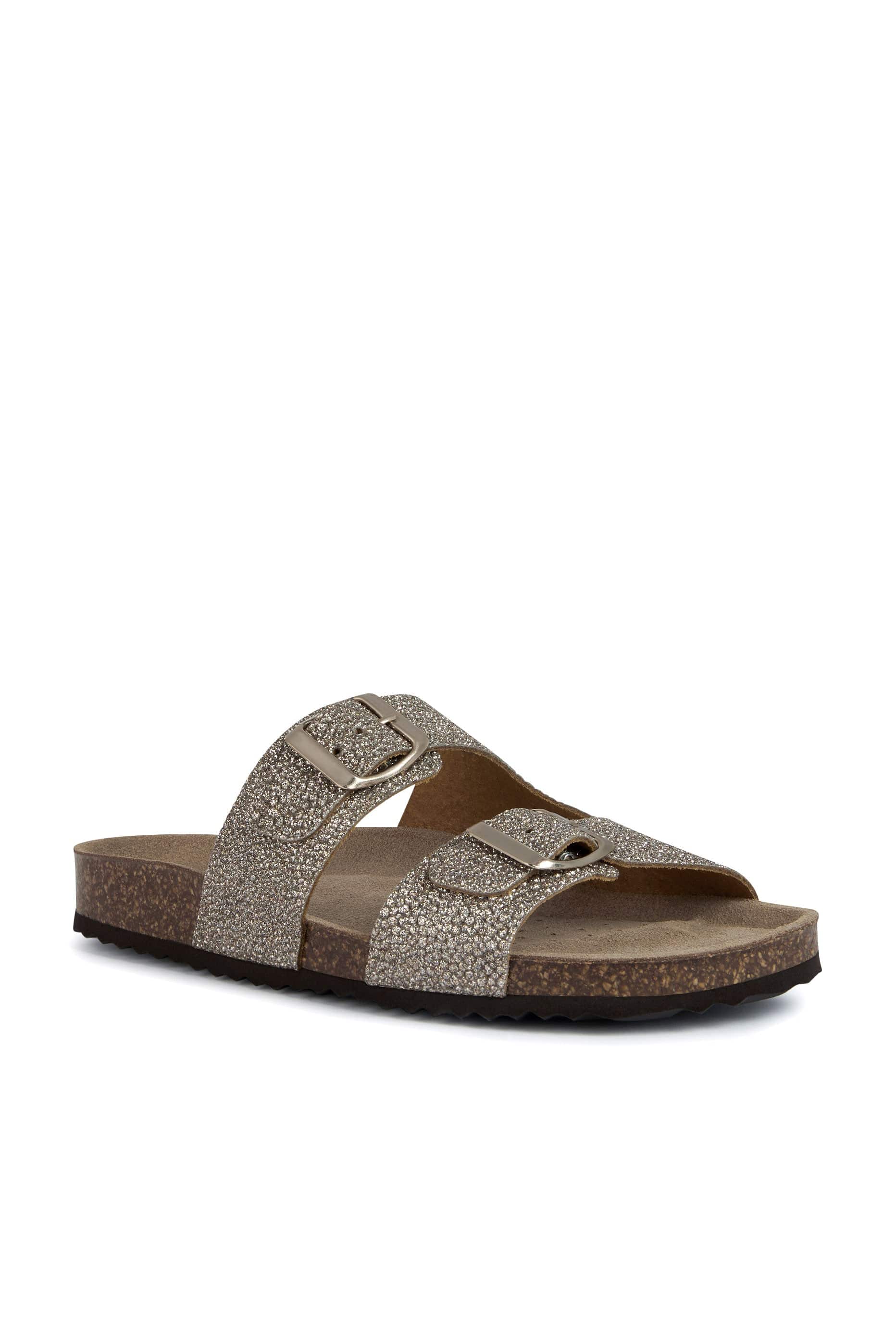 Geox Womens Brionia Slide Sandals - Sand