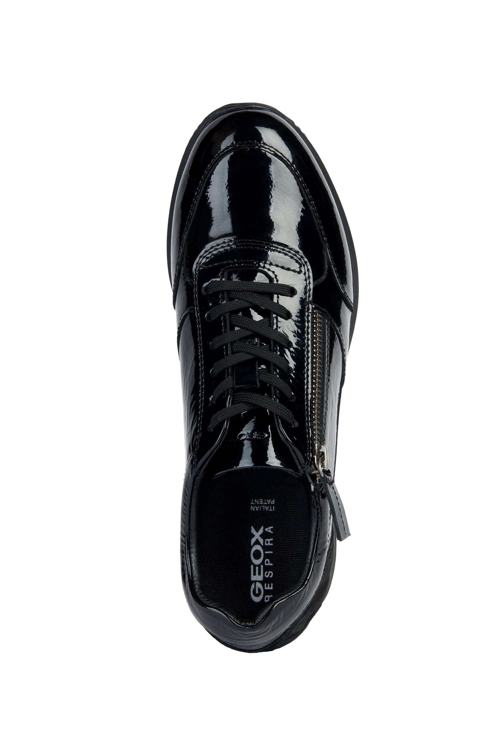 Geox Womens Calithe A Nappa & Suede Trainers - Black