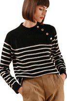 Grace & Mila Louisette Stripe Jumper - Noir