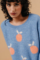 Grace & Mila Macy Fruit Knit Jumper - Bleu