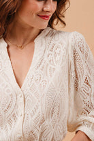 Grace & Mila Misha Lace Blouse - Ecru