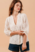 Grace & Mila Misha Lace Blouse - Ecru