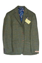 Gurteen Thorley Mallalieus Wool Tweed Jacket - Green/Tangerine