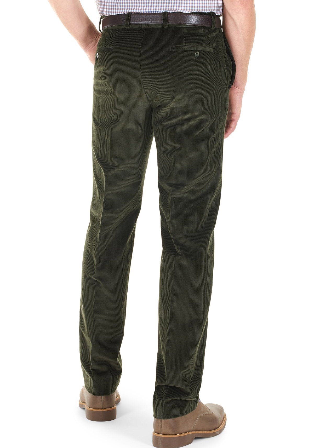 Gurteen Verona Stretch Cord Trousers - Olive